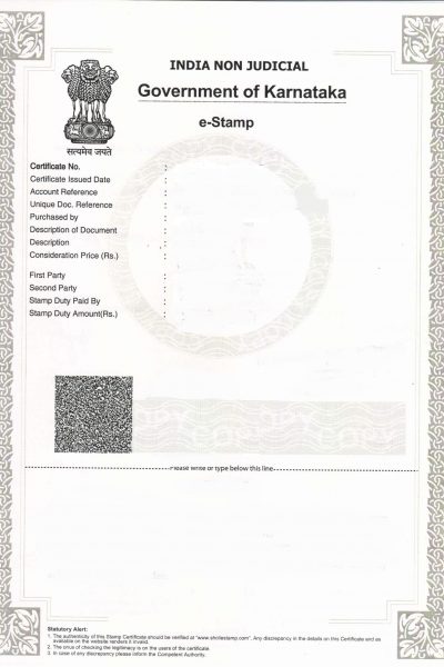 Karnataka e-Stamp