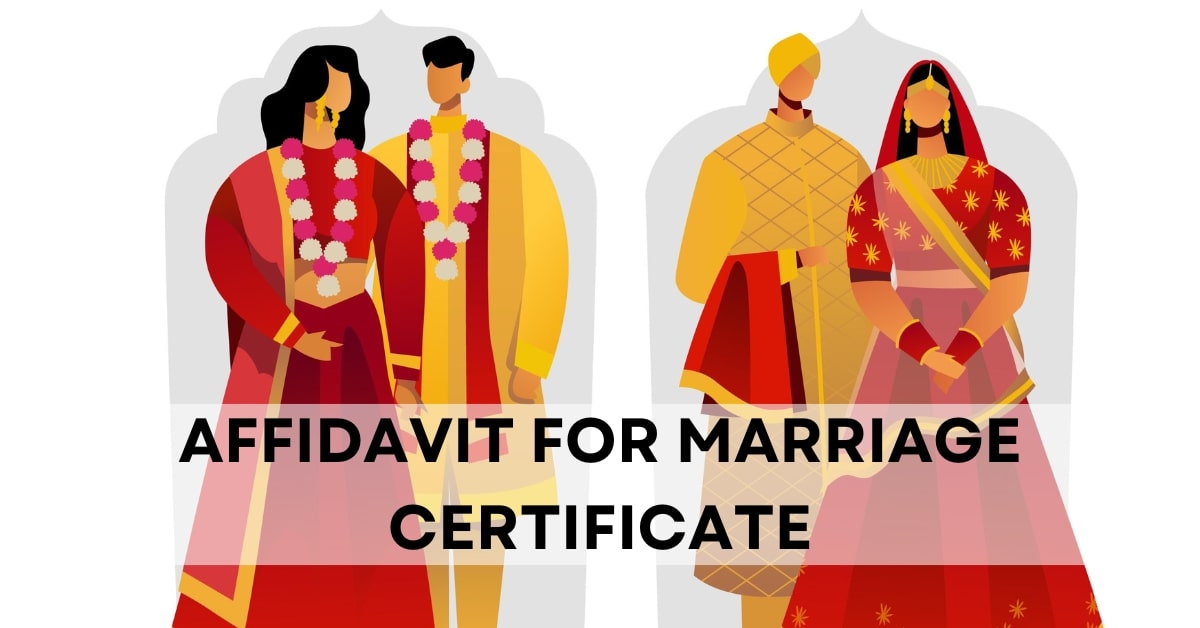 affidavit for Marriage Certificate