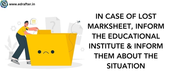 What if marksheet is lost