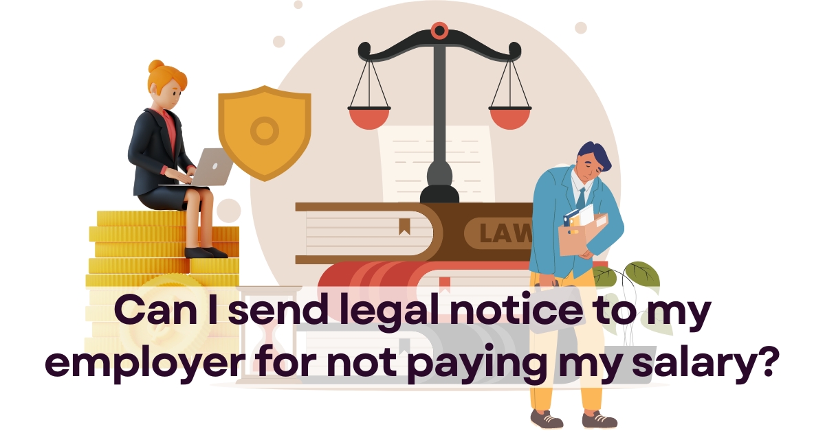 legal notice to employer for not paying salary