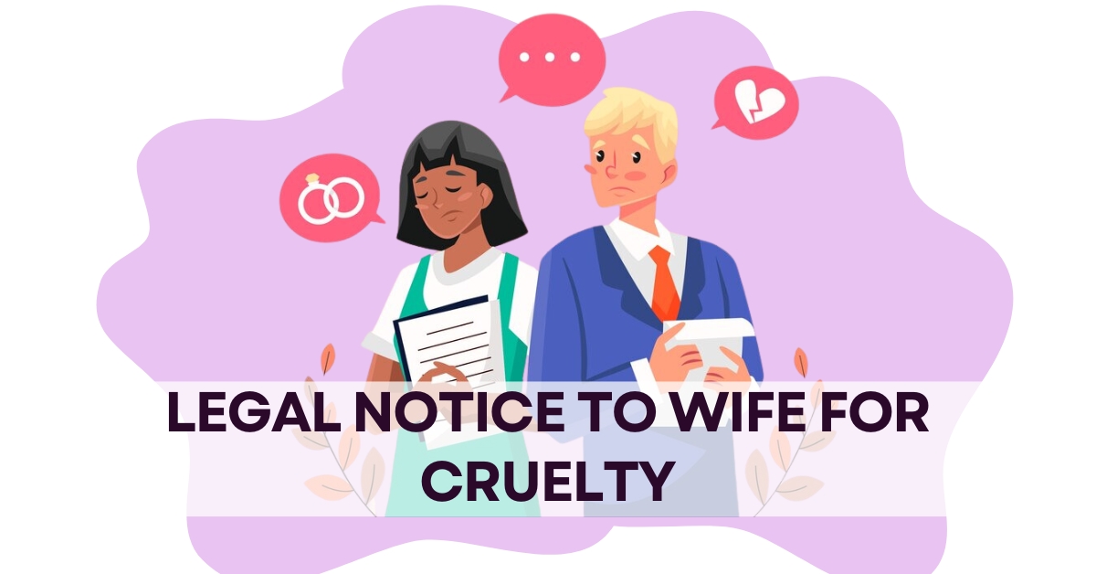 LEGAL NOTICE TO WIFE